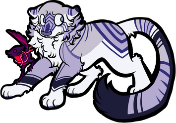 Flatcolor Fullbody with small friend, $35